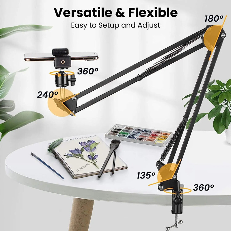 Inversion Table Fold - Trípode de Brazo Flexible para Teléfono,