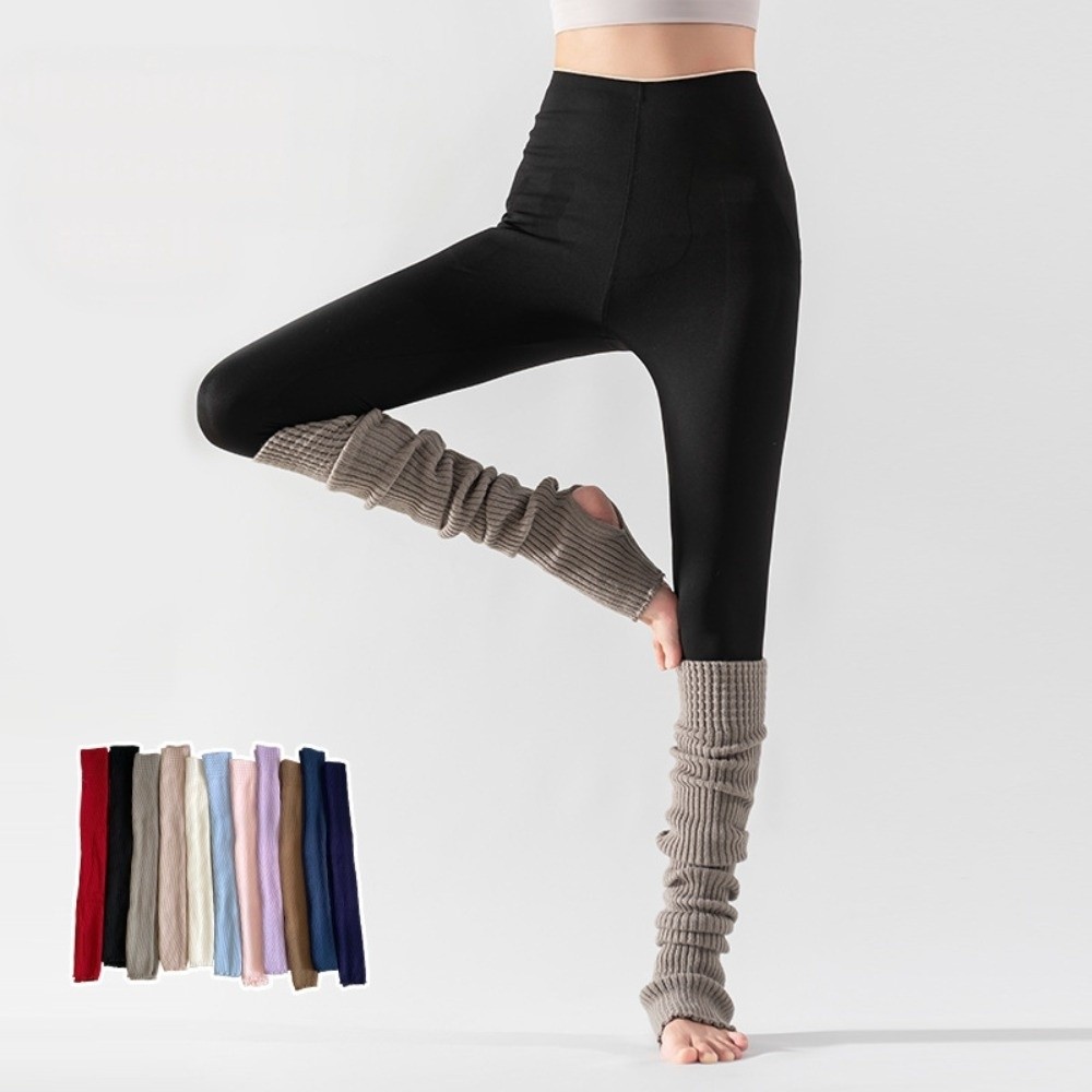 Pilates Yoga Footwear - Calentadores de Piernas hasta la Rodilla