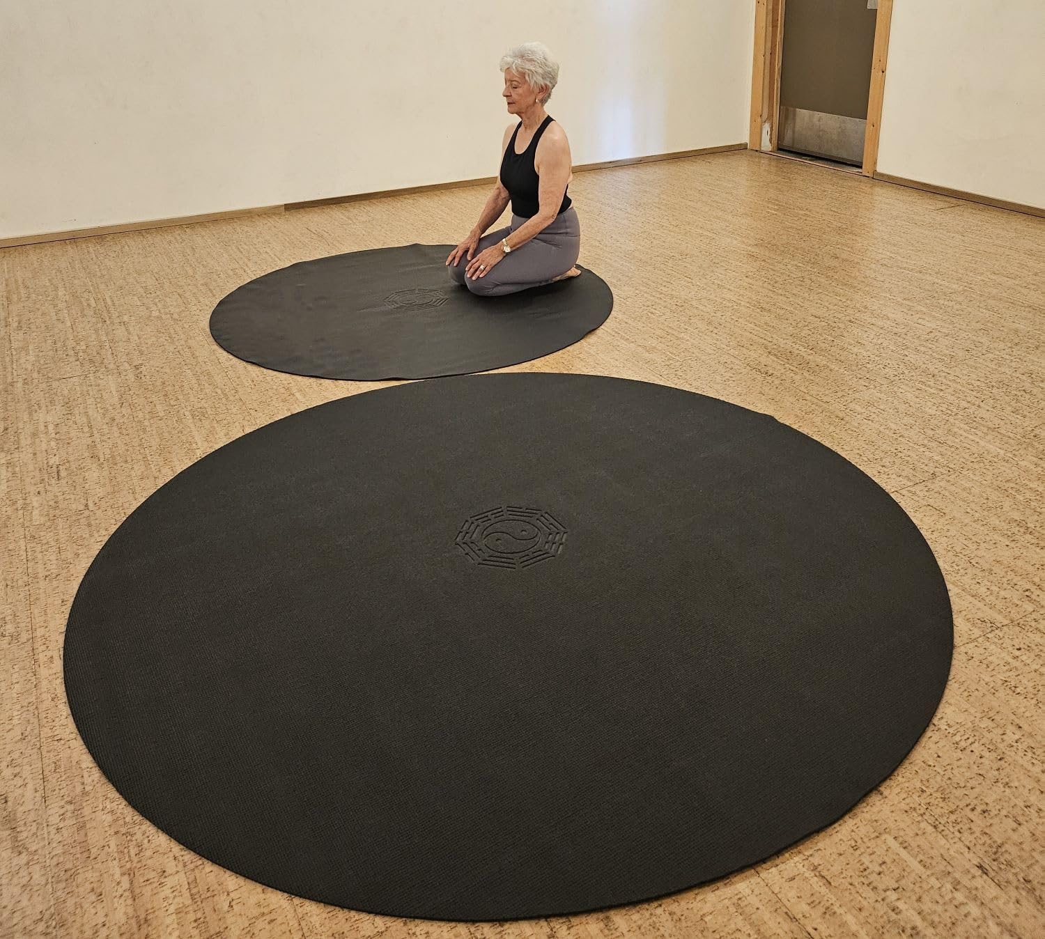 Pilates Yin Yoga - Tapete de Yoga Circular Grande de