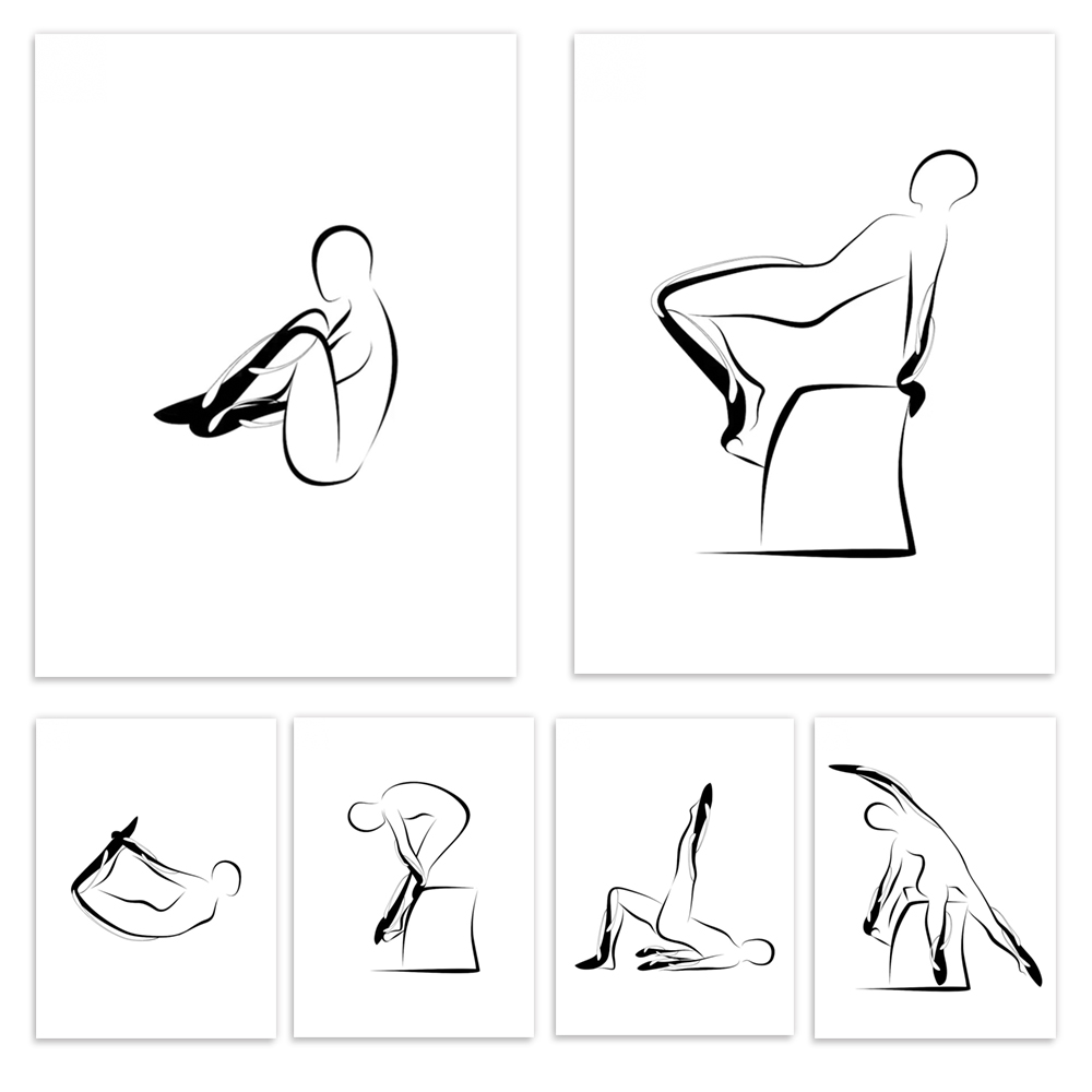 Pilates Yoga Room - Carteles de Pilates, flexiones de Pilates,