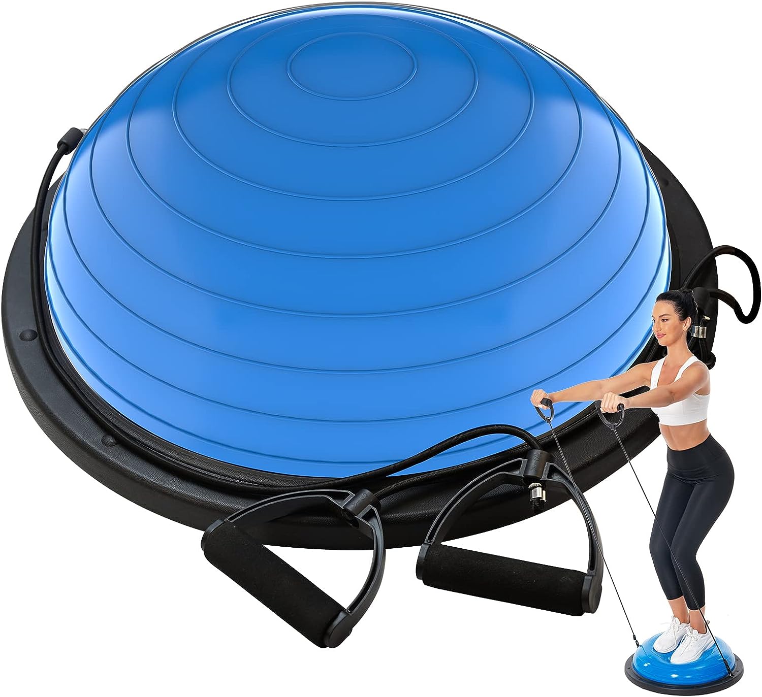Yoga Pilates Girl - Media pelota de yoga ecológica, color
