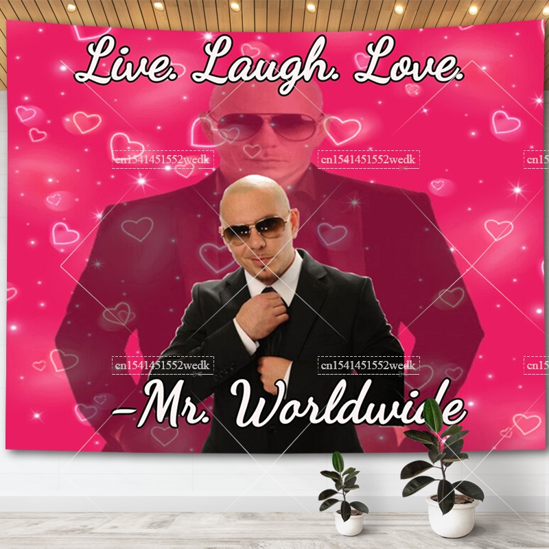 Mat Pilates Yoga - Mr. Worldwide dice vivir risa bandera