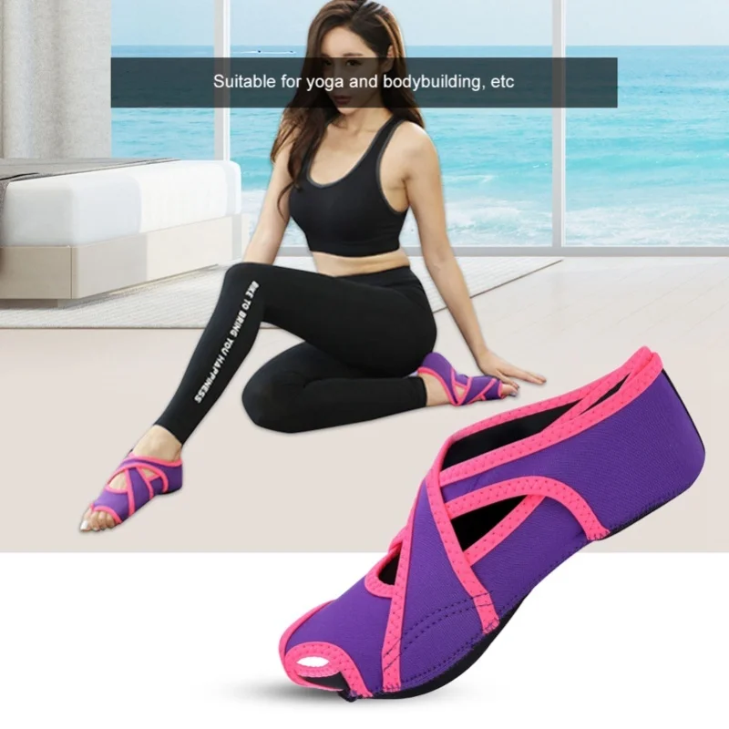 Pilates Yoga Footwear - Calcetines de Yoga Antideslizantes para Adultos,