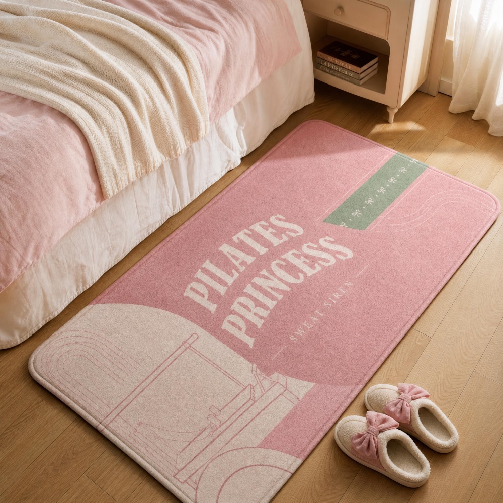 Pilates Yoga Room - Alfombra Rectangular de Franela Suave, Color