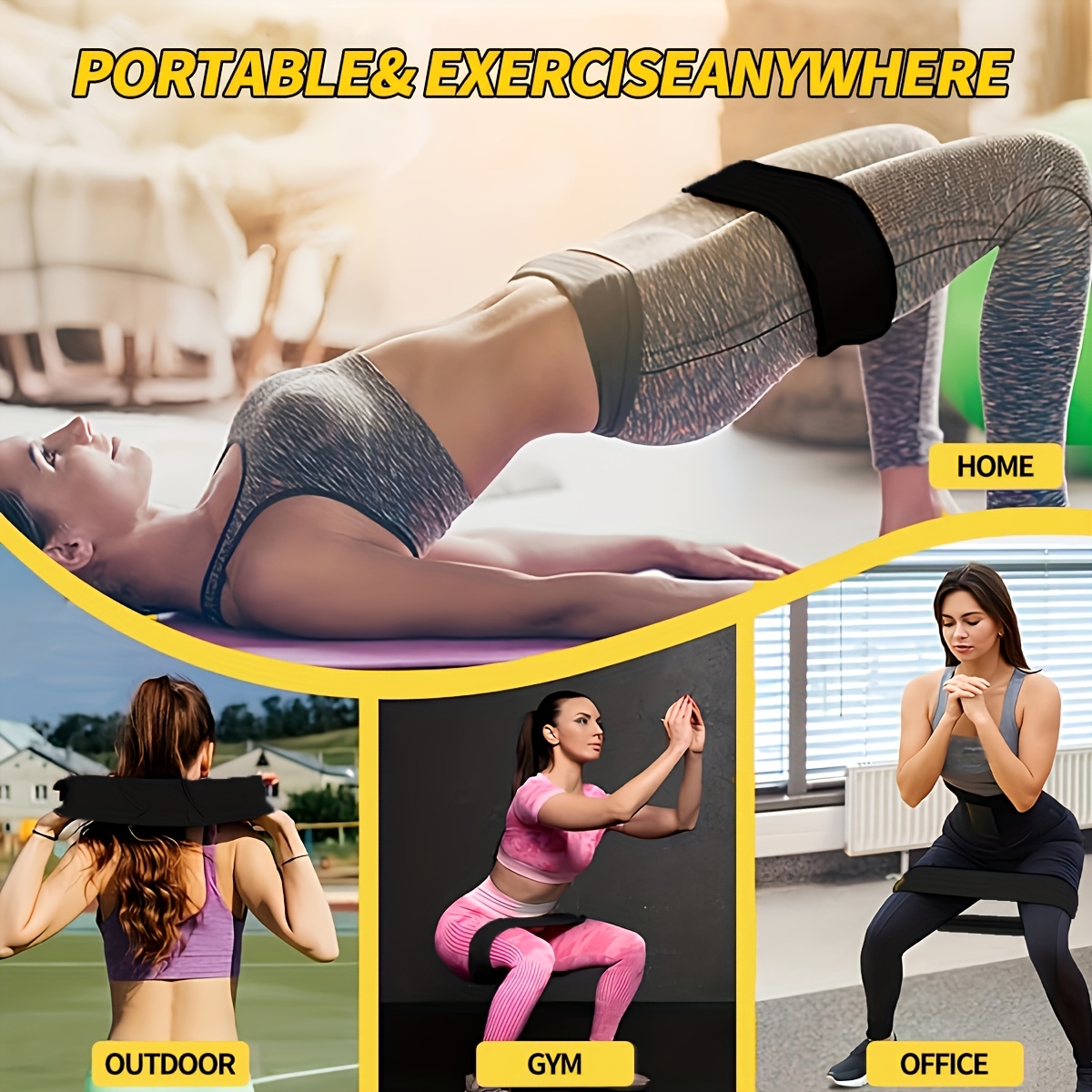 Juego de 3 Bandas de Resistenc - Pilates Yoga Kit reseña y precio
