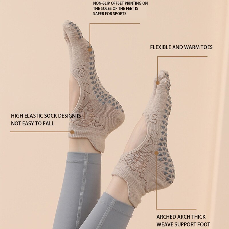 Calcetines antideslizantes con - Yoga Pilates Girl reseña y precio