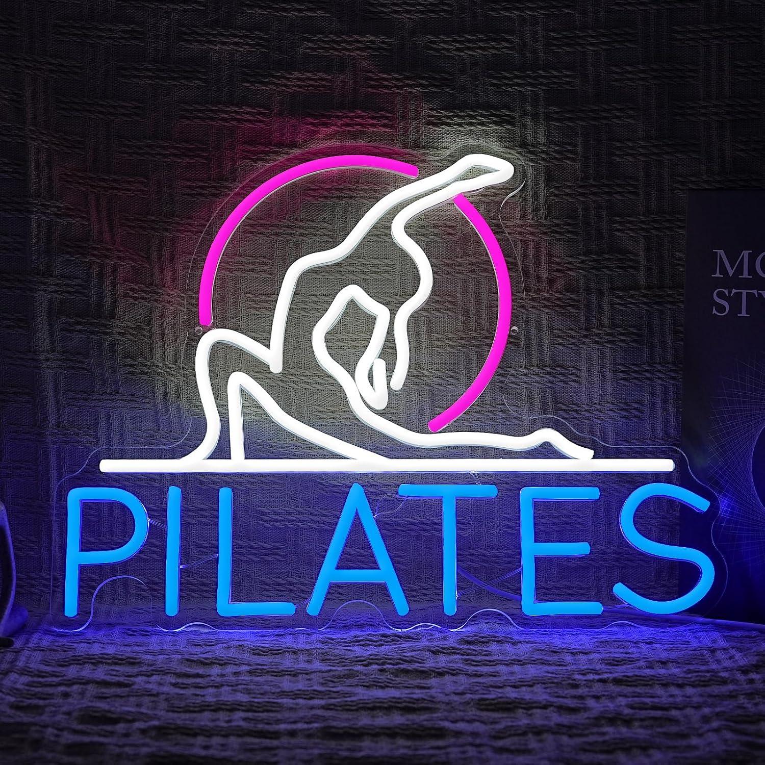 Letrero de Neón de Yoga y Pila - Pilates Yoga Room reseña y precio