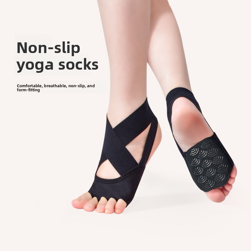 Calcetines de yoga con dedos a - Pilates Yoga Footwear reseña y precio