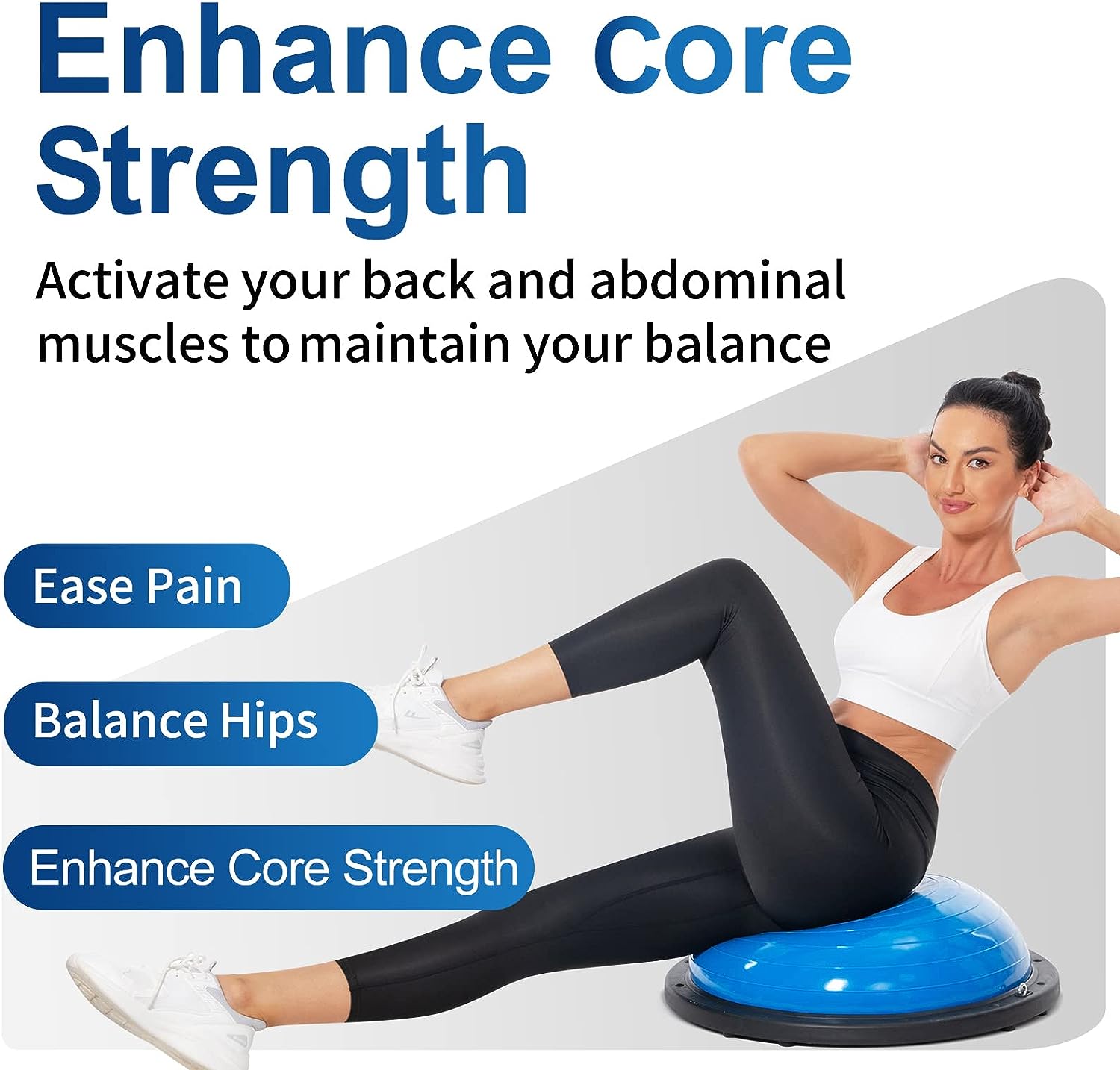Media pelota de yoga ecológica - Yoga Pilates Girl reseña y precio