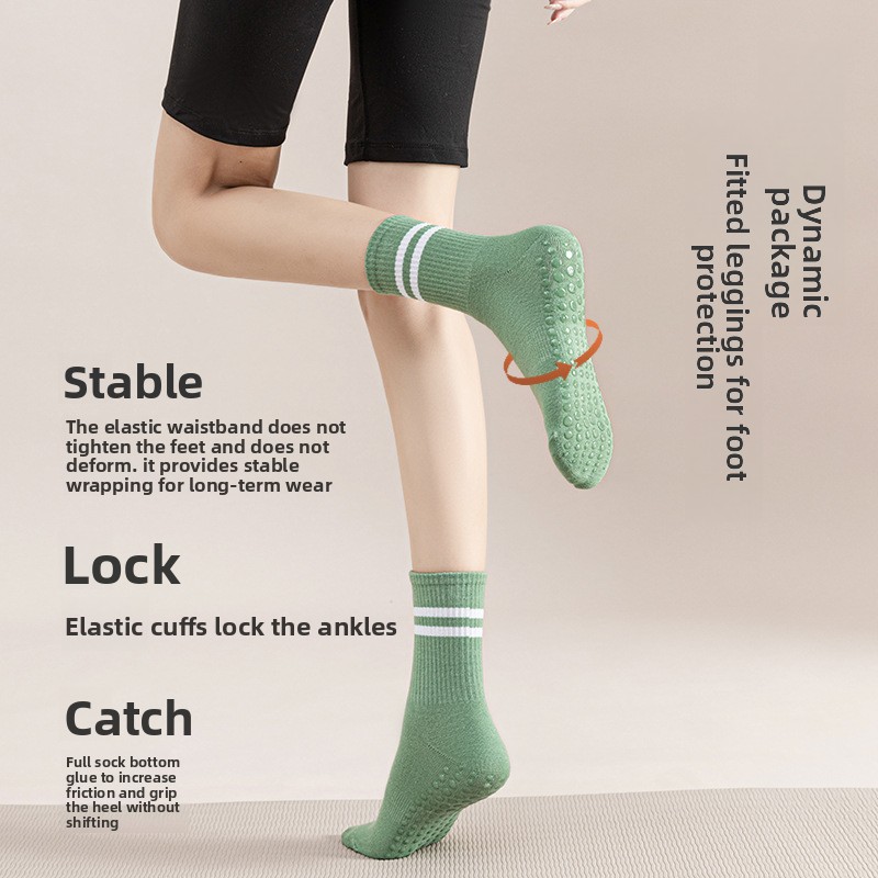 Calcetines de media pantorrill - Yoga Pilates Girl reseña y precio