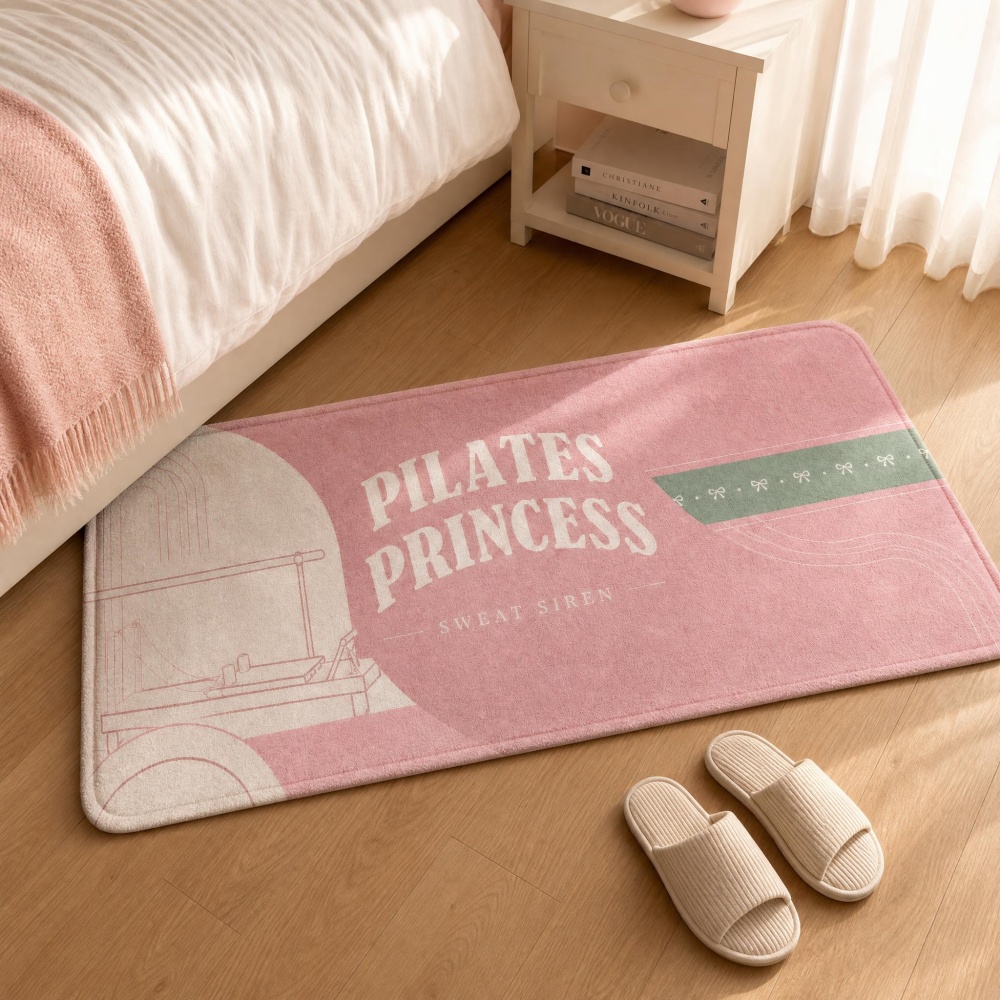 Alfombra Rectangular de Franel - Pilates Yoga Room reseña y precio